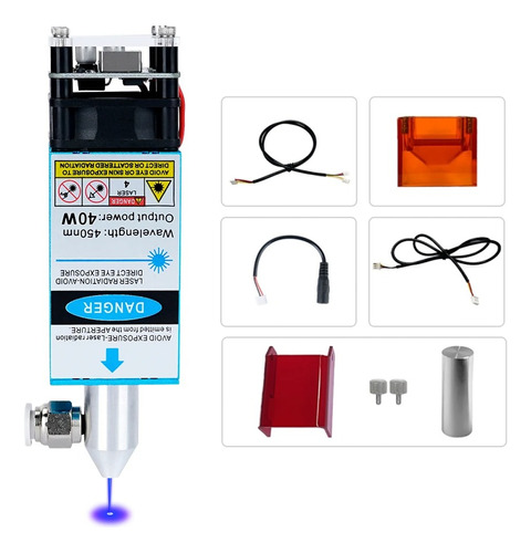 Módulo Láser De 40w Y 450nm Para Máquina De Grabado Láser.