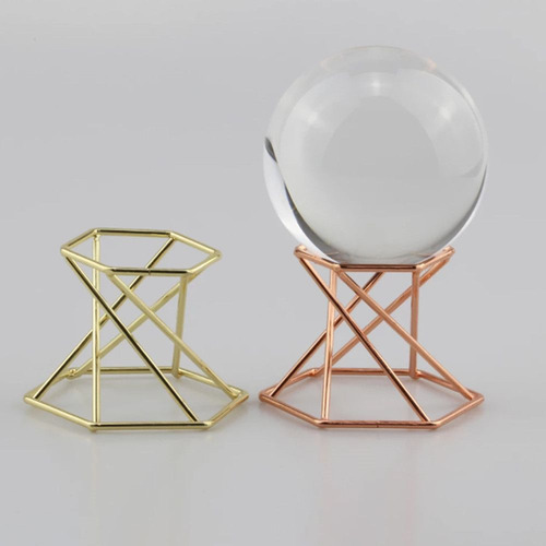 Soporte De Exhibición De Bolas De Cristal Con Base De Piedra
