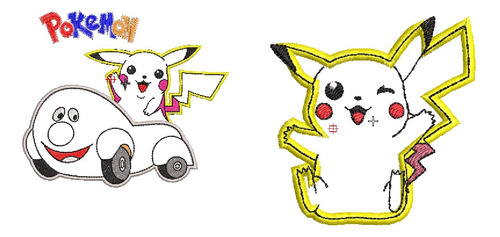  Matrices Garantizadas Maquinas Bordadoras Pikachu Aplique 