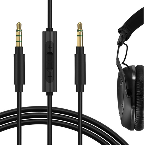 Geekria Quickfit Cable Audio Microfono Para V-môda Crossfade