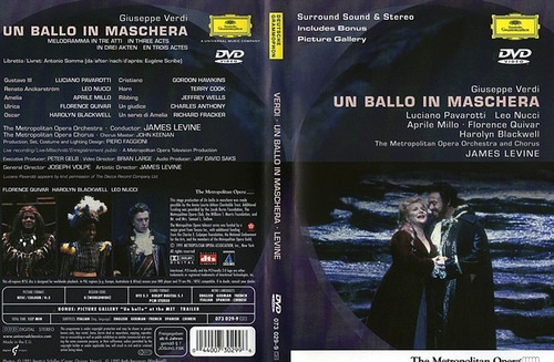 Dvd Un Ballo In Maschera Pavarotti-nucci-milo +bonus