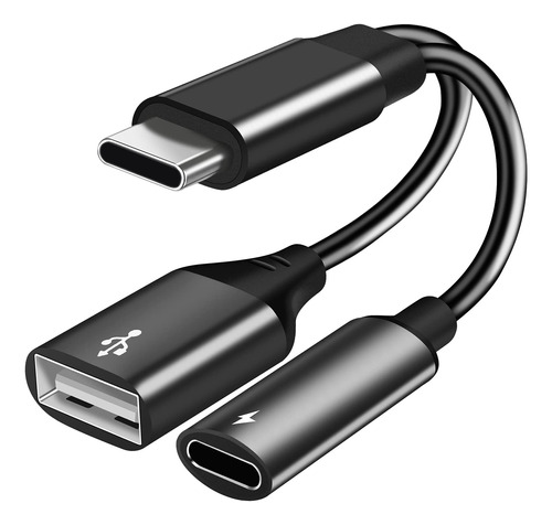 Adaptador Usb C A Usb Con Carga Tipo C, Divisor Otg 2 En 1 .