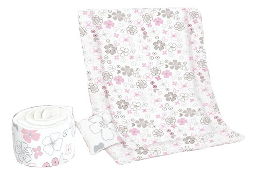 Set De Edredón Para Cuna Cama Corral Mod Flores