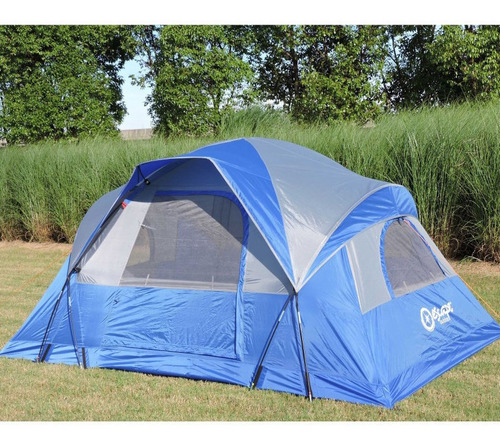 Carpa Escape Outdoor Cadillac P/ 6 Personas C/ Sobretecho Rojo