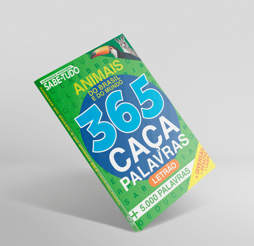 Almanaque Passatempos Sabe-tudo 365 Caça-palavras - Animais Do Brasil E Do Mundo, De A Line. On Line Editora, Capa Mole Em Português
