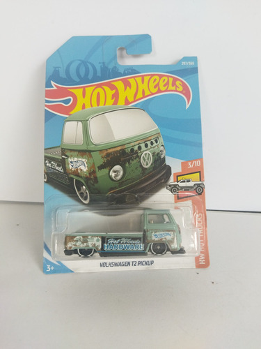  Hot Wheels Volkswagen T2 Pickup Verde Hard Trucks 297/365