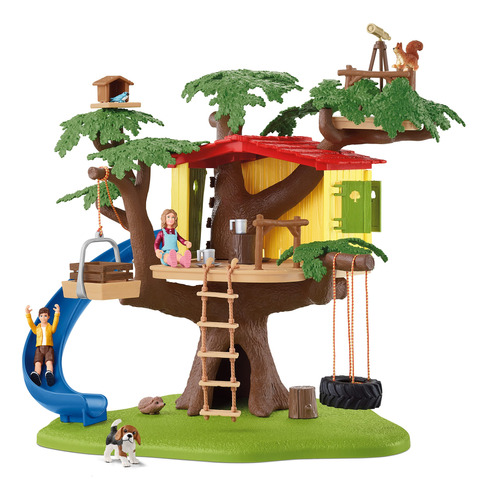 Schleich Farm World Adventure Tree House Juego De 28 Piezas.