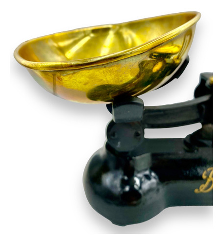 Hermosa Báscula Antigua Inglesa Hierro Y Bronce Chemists Ltd (Usado)