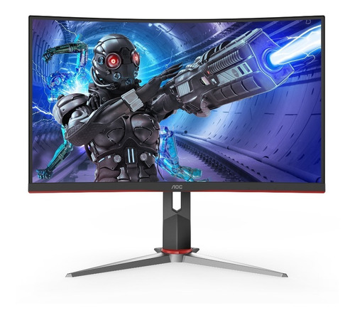 Monitor Gamer Curvo Aoc C27g2 Led 27  Negro Y Rojo 100v/240v