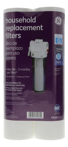 Ge Fxusc Smartwater - Filtro De Agua De Repuesto Para Sedim.