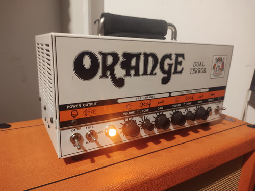 Orange Dual Terror Cabezal Y Caja 1x12 Permuto