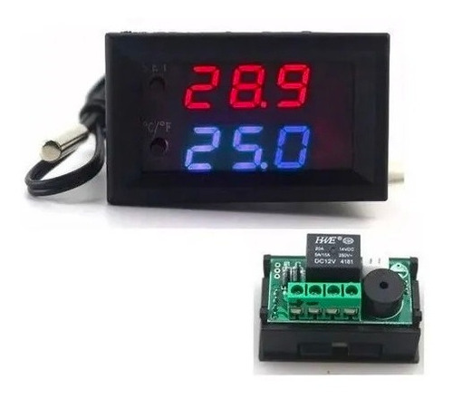 Termostato Digital Controle De Temperatura W1209 12v Led