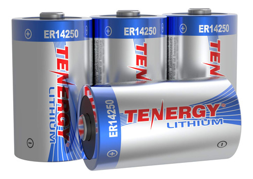 Tenergy Bateria De Litio De Alta Capacidad De 3.6 V 1/2 Aa, 