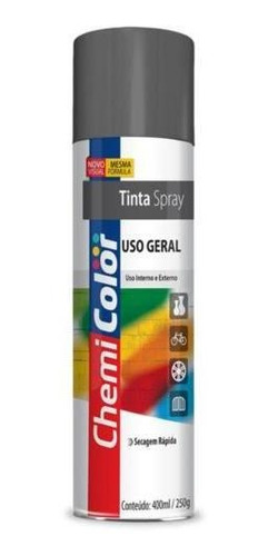 Tinta Spray Cinza Escuro 400ml Emb. C/ 3