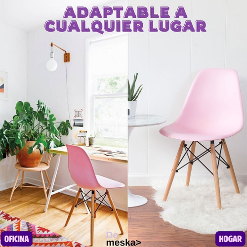 Set 6 Sillas Eames Minimalista Para Jardin Salas Comedor