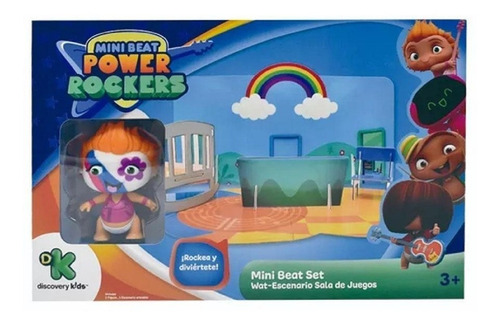 Power Rockers Mini Beat Set Sala De Juegos Figura Wat