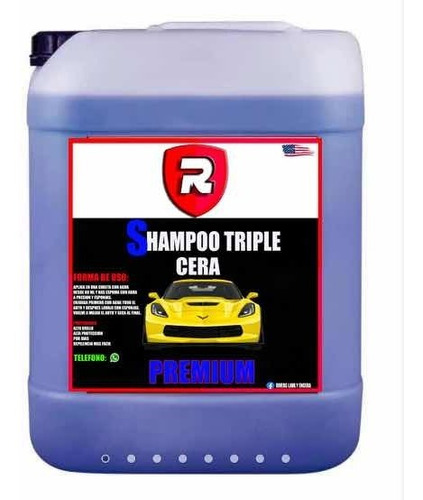 Shampoo Espumoso Triple Cera 20 Lt