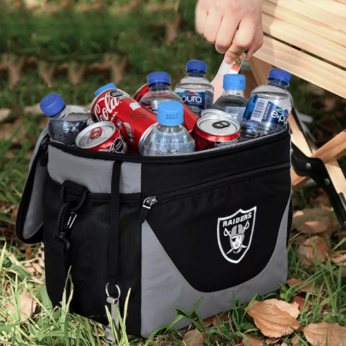 Hielera Nfl Original Diferentes Equipos Para 24 Latas Las Vegas Raiders Mod. 324644