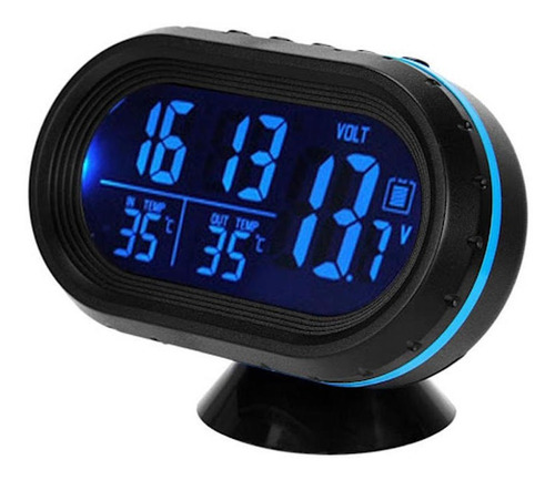 Termometro Reloj Pantalla Digital Cubierta Panel Auto 12-24v