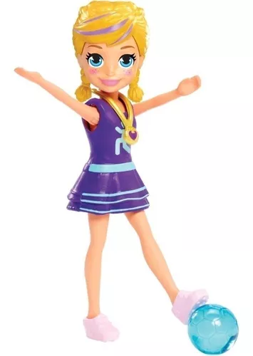 Kit Polly Pocket Jogadora de Futebol