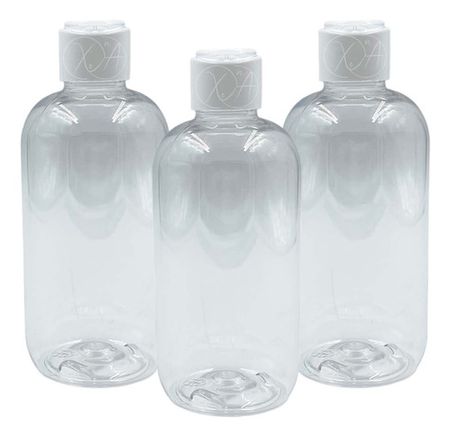 Envase Botella Berlin 250 Plastico Pet Tapa Flip Top X 25