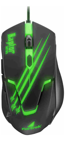 Mouse Gamer Fortrek Raptor Usb  3200dpi  Preto