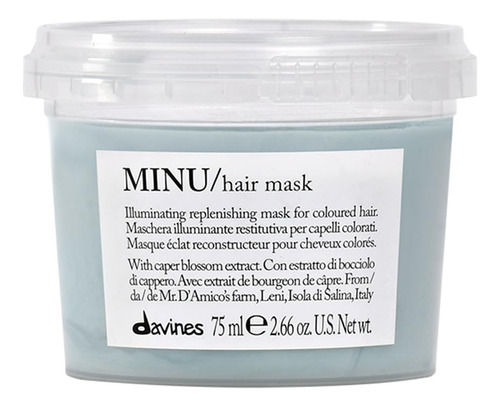 Mascarilla Capilar Davines Minu 75 Ml (paquete De 1) Para Ca