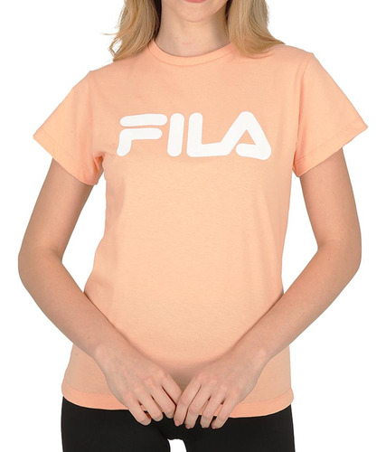 Fila Remera Mujer - Basic Letter Rosablco