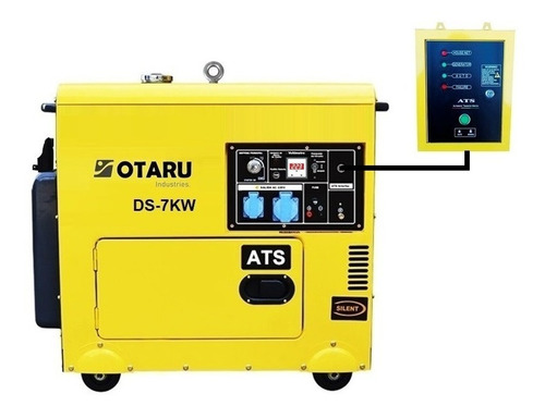Generador Diesel 7kw Con Ats Monofásico Insonorizado Otaru