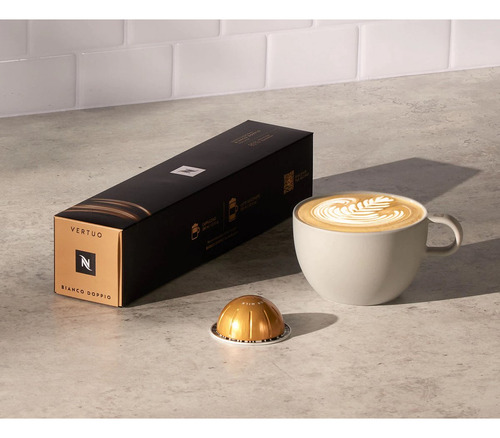30 Cápsulas Nespresso Vertuo Melozio Bianco Doppio Vainilla