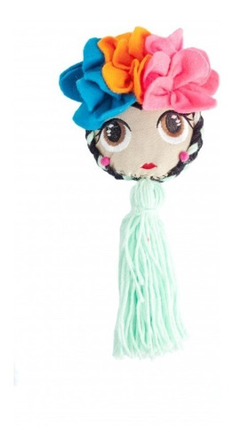 Hermosos Llaveros Artesanales Frida Para Bolsa