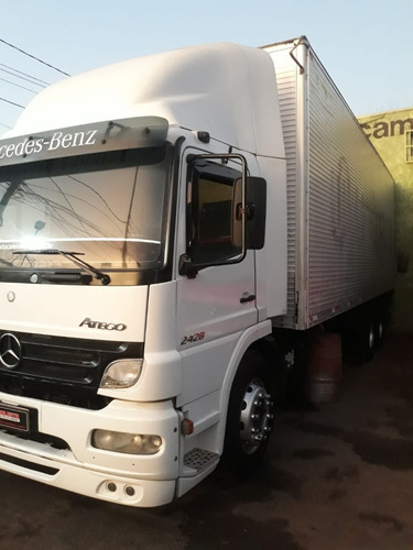 Imagem 10 de 18 de Mb Atego 2428 2009 Com Bau Mecânica Revisada