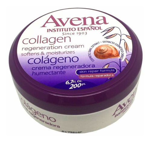 Avena Crema De Colágeno Regeneradora 200 Gr