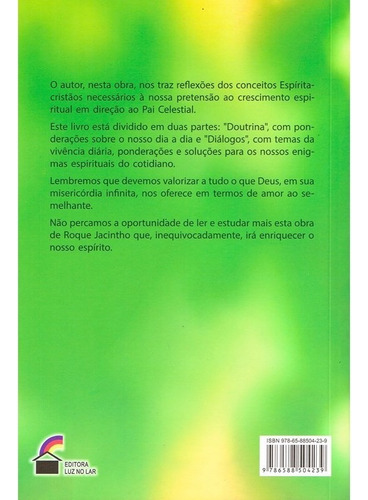 Doutrina e Diálogos: Não Aplica, de : Roque Jacintho. Série Não aplica, vol. Não Aplica. Editora LUZ NO LAR, capa mole, edição não aplica em português, 2002