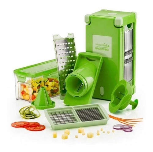 Nicer Ayudante Cocina Dicer Picatodo Magic Cube 12 Piezas