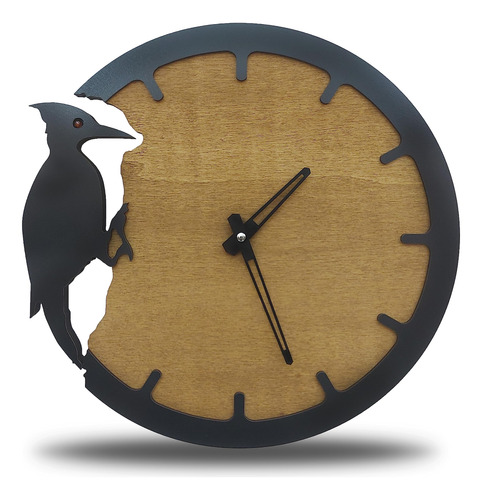 Cleris Art Studio Reloj De Pared De Pájaro Carpintero, Dec.