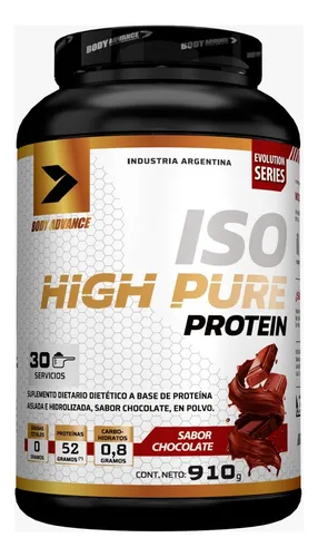 Whey Isolada E Hidrolizada 910g Baja En Lactosa Body Advance