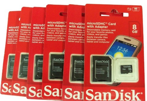 Kit 10 Cartao De Memoria 8gb Micro Sd Sandisk Original 100%