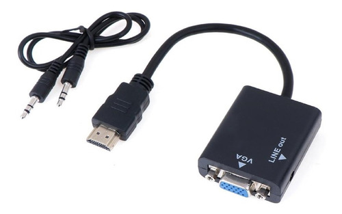 Adaptador Hdtv Macho A Vga Hembra + Audio / Crisol Tecno