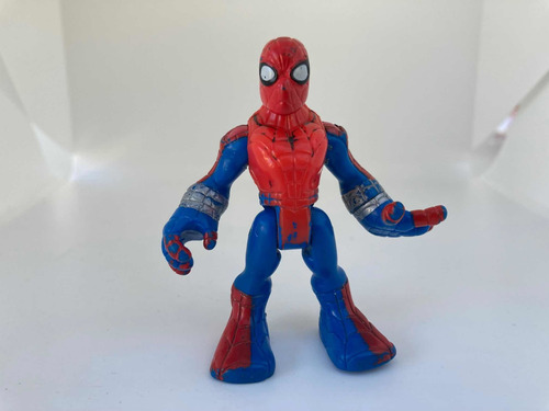 Figura Super Hero Adventure Spiderman Con Pulseras Plateadas