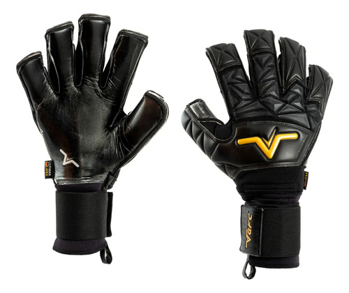 Guantes De Arquero Zulu Iv C/varillas Adulto - Vgfc Volk Negro 9
