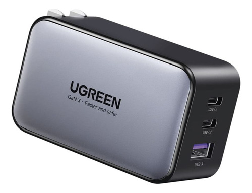 Ugreen Cargador Nexode Usb-c 65w 3 Puertos Gan Cd244 - 10334