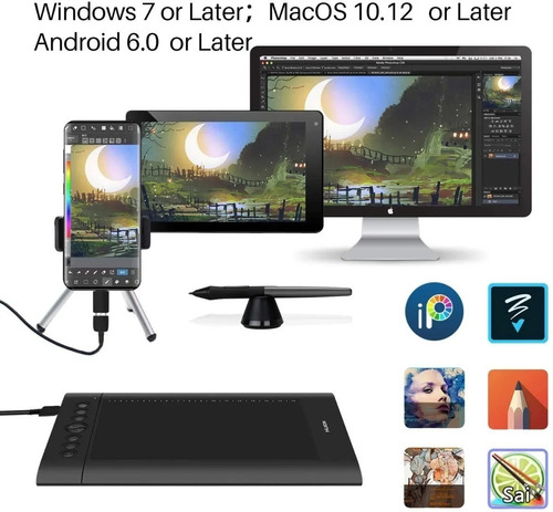 Tableta Gráfica Digitalizadora Huion Inspiroy H610pro V2 Ya!