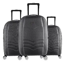 Comprar Kit 1 Mala Viagem Estação Metrô Cinza G +1 Mala M +1 Mala P