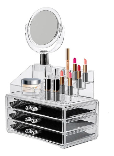 Archy Organizador De Maquillaje Con Espejo Caja Cosmeticos