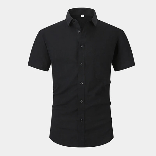 Camisas De Manga Corta De Algodón Para Hombre, Camisa De Tra