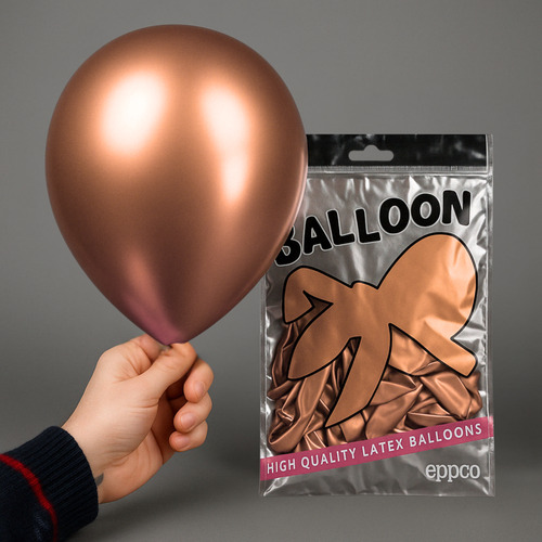 Globo Cromado 12 Pulgadas X50u Varios Colores Chrome Rosa Gold