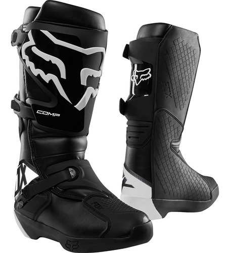 Bota Fox Mx Comp Preta Trilha Motocross Lançamento 2019
