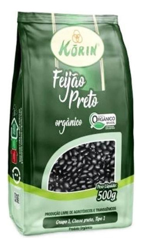 Kit 3x: Feijão Preto Orgânico Korin 500g