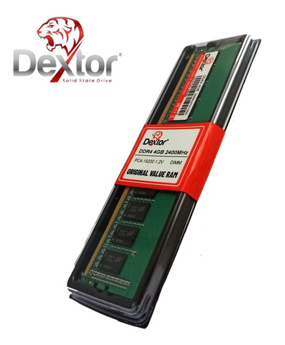 Memoria Dextor Ddr4 4gb Pc4-19200 2400mhz Dimm Pc